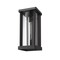 Z-Lite Glenwood 1 Light Outdoor Wall Sconce, Black & Clear 586M-BK - alternate 3